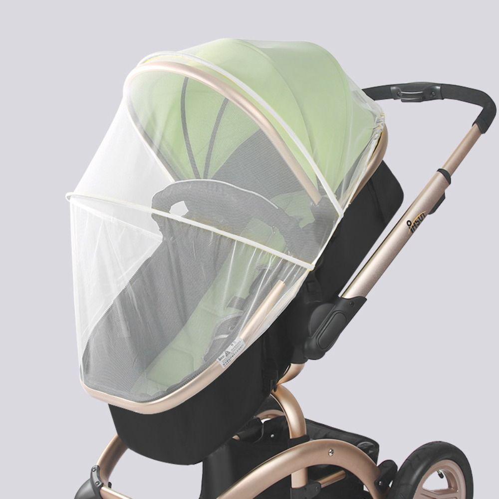 Braced Infant Mosquito Nets Carved Foldable Net Baby Stroller Mosquito Nets  Go for A Walk
