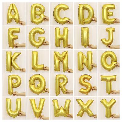 16/40 Polegada letras do alfabeto balões folha balão aniversário ano novo festa de casamento decoração balão balões de ar