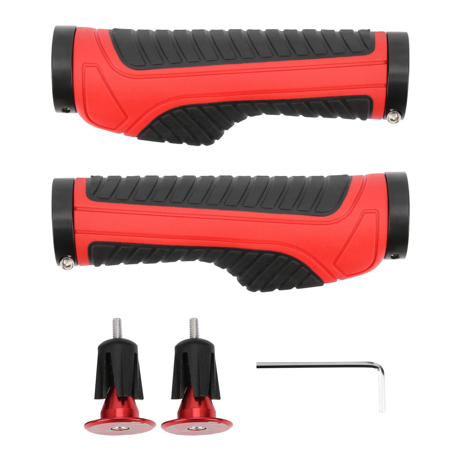 

1 Pair Rubber Bicycle Cycling Handle Bar Antislip Grips Mountain Bike Handlebar Grip Black Red