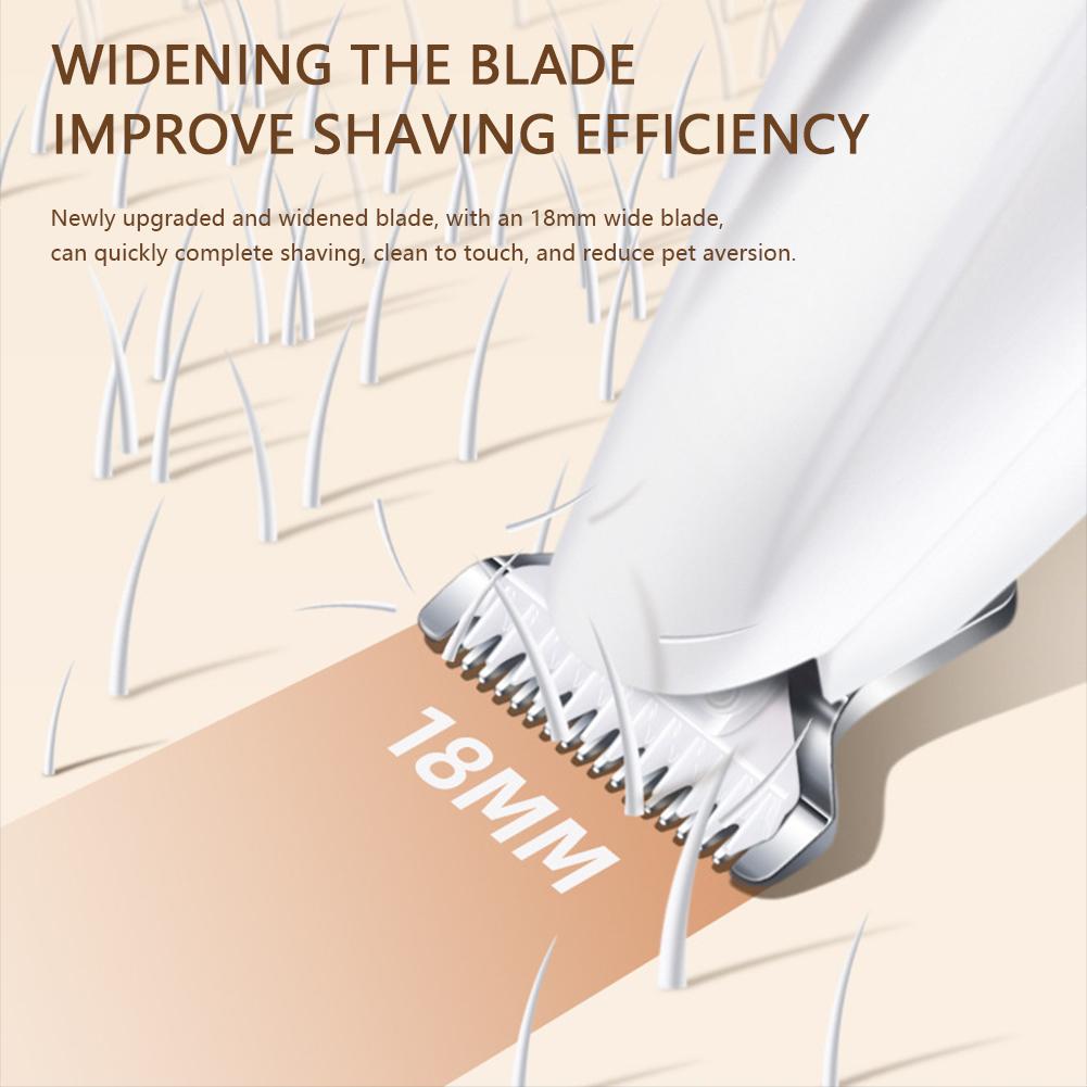 Dog Paw Trimmer with LED Light Waterproof Rechargeable Cat Electric Grooming Clippers Low Noise Hair Shaver Eyes Ears Face Rump