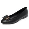 Fashion Middle-Aged And Elderly Mothers' Shoes Comfortable Spring And Summer New Single Shoes Flat Sole Mothers' Soft Sole Black Shoes