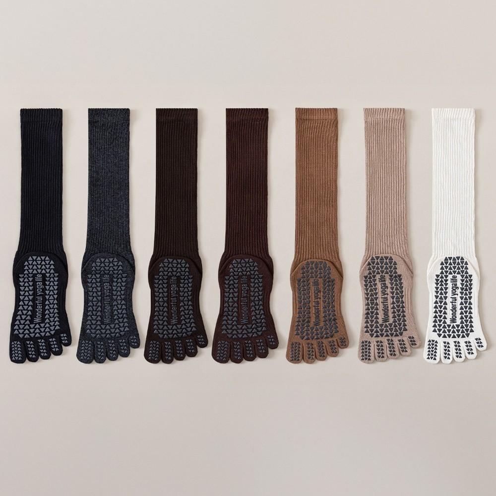 Silicone Anti-slip Women Yoga Socks Five Fingers Sport Pilates Socks Sports Toe Socks  Ballet