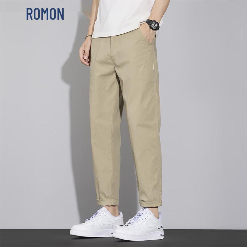 ROMON Men s Straight-Leg Casual Pants 31