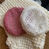 Retro Multi Colored Lace Beret Hat Slouchy Breathable Beanie Cap Summer Cutout Floral Painter Hat For Women