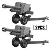 MOC WW2 Militärpistole Kanone Bausteine Schwere Waffen Kriegsszene Soldaten Armee Figuren Zubehör Waffen Steine Spielzeug