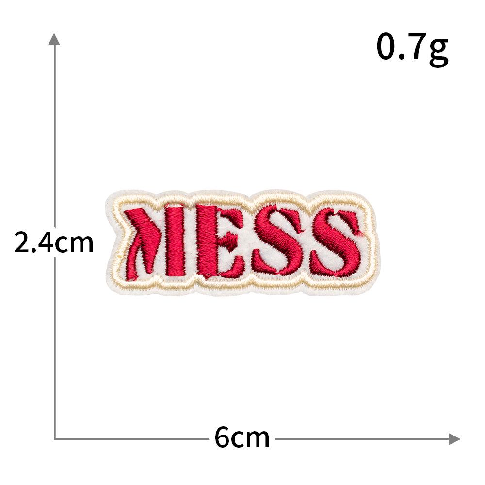 Personalized Trendy Letter Embroidery Patch for Clothes, Jackets, Bags, & Streetwear