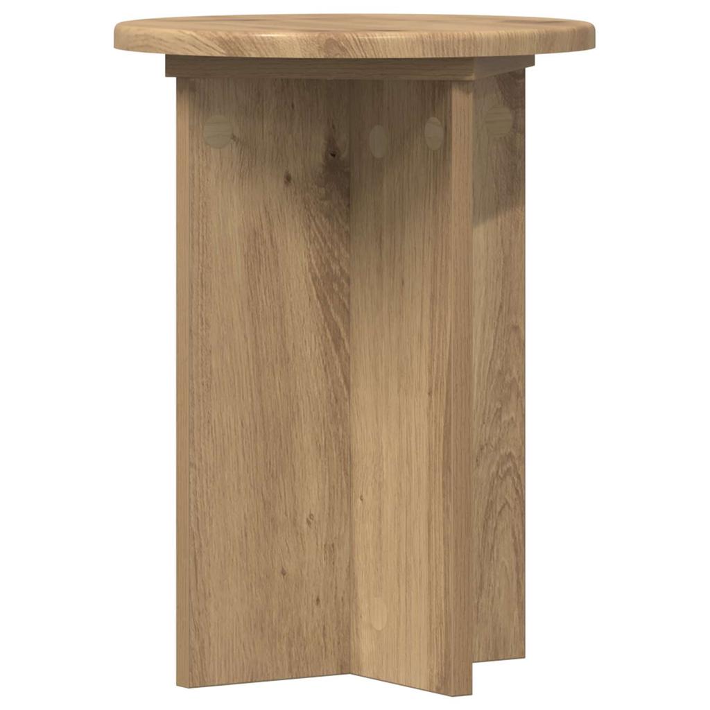 Plant Stand 2 Pcs Artisan Oak Ø29.5 X 40 Cm Engineered Wood