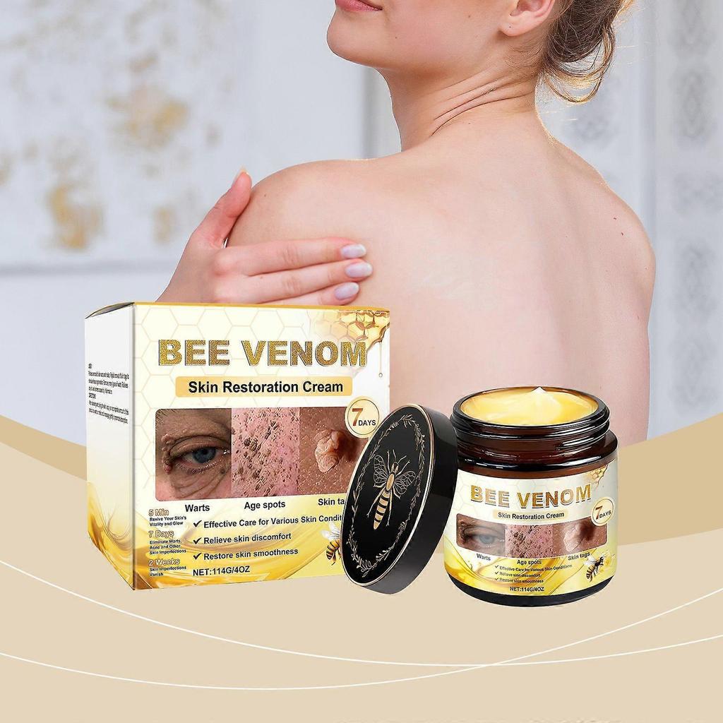 Crème Tout-en-Un au Venin d'Abeille, Crème de Soin pour la Peau au Venin d'Abeille, Crème de Soin Multi-Action, Crème Hydratante au Venin d'Abeille, Crème au Venin d'Abeille pour Tous les Types de Peau