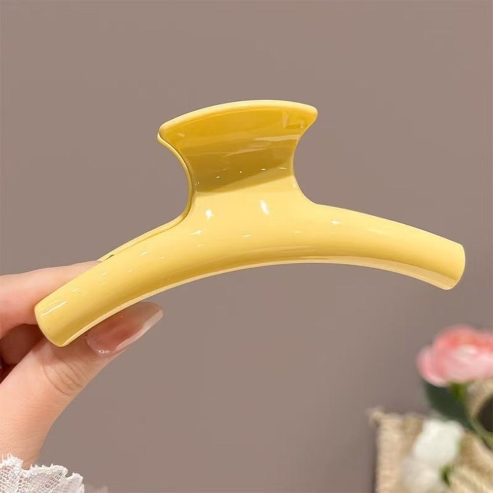 

Raspberry Color Hollow Hair Clip Polka Dot Barrette Fashion Hair Claw Clip Women жовтий