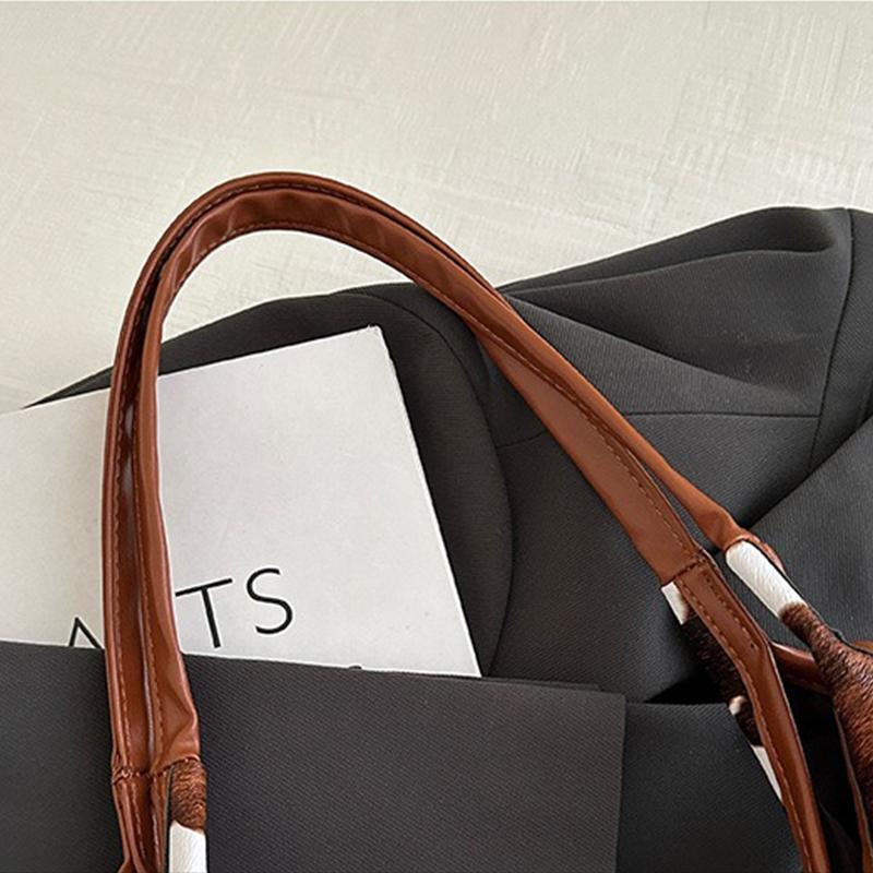 Fashion Large Capacity Tote Bag Women Shoulder Bag PU Leather Handbag Shopper Storage Bag