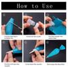 Piping Bags and Tips Set, Pastry Bags, Icing Bags Disposable for Cakes Decorating Kit Supplies Couplers Scraper Baking Supplies