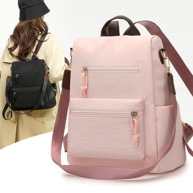 Schoolbag anti-theft bag backpack women's 1011 new fashionable versatile large-capacity schoolbag outdoor leisure women's backpack wholesale