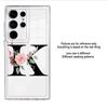 Case for Samsung Galaxy S26 S23 Ultra S24 S22 FE S25 Edge Note 20 Ultra 10 S20 Plus S21 Phone Cover Flower Letters