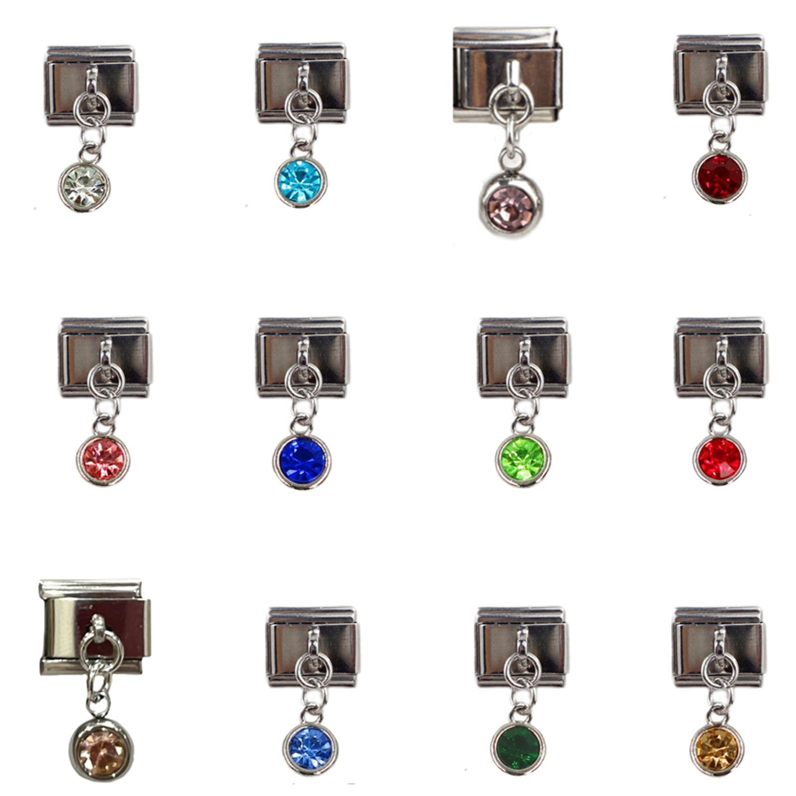 

12 штук Итальянский шарм браслет-звеньевой Ювелирные изделия Деталь модуля Аксессуары Материалы для изготовления браслетов для ювелирных изделий A