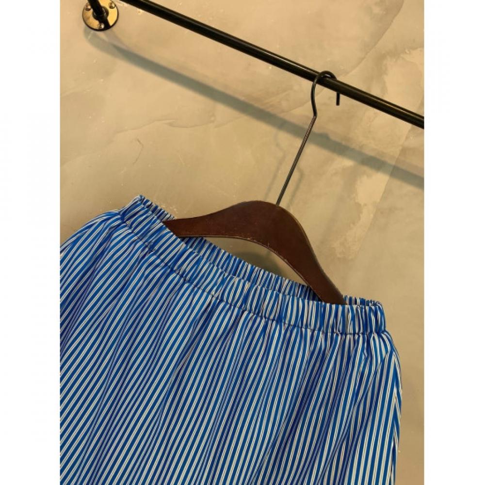 C S In The Room Sig Stripe Frill bandIng Long Skirt 2Color C