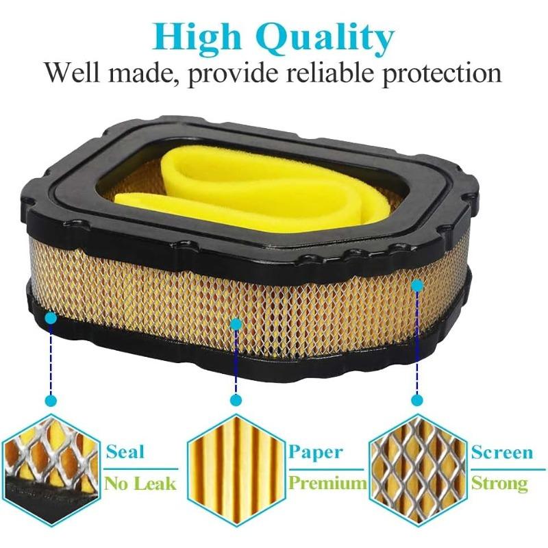 2 Pack 32 083 03 Air Filter Fit Kohler Courage Engine SV710 SV715 SV720 SV730 SV735 SV740 Lawn Mower, Replace 32 083 05-S Pre Cleaner 32 883 03-S1