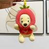 Adorable Winnie The Pooh Plush Keychain Charm Soft Short Plush Bear Toy Gift