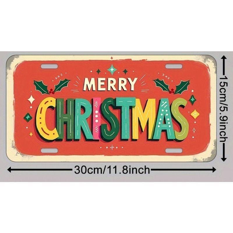 Motorcycle Souvenir License Plate, Metal Auto Wall Decor 15x30cm