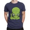 Angry Alien Head Flipping The Bird Middle Finger Men T Shirts Resident Alien Amazing Tees Short Sleeve O Neck T-Shirts Cotton