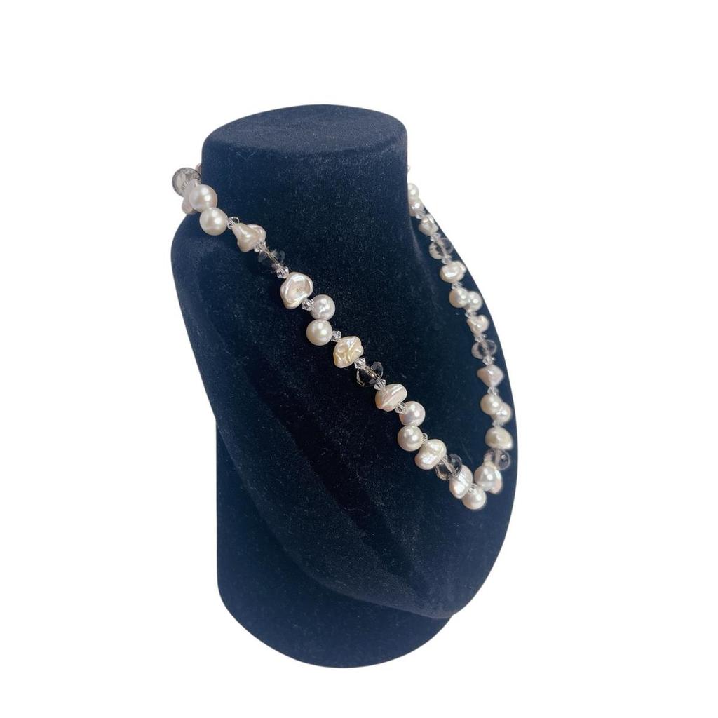 Stylish outing Baroque pearl Necklace Pearl multicolor Women Used