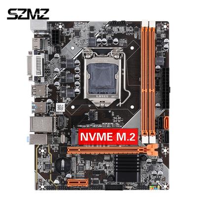 B75 M.2 Motherboard Intel LGA 1155 I3 I5 I7 Series CPU DDR3 Memory Dual Channel SATA 3.0/2.0 SSD USB3.0 VGA+HDMI+DVI For Desktop