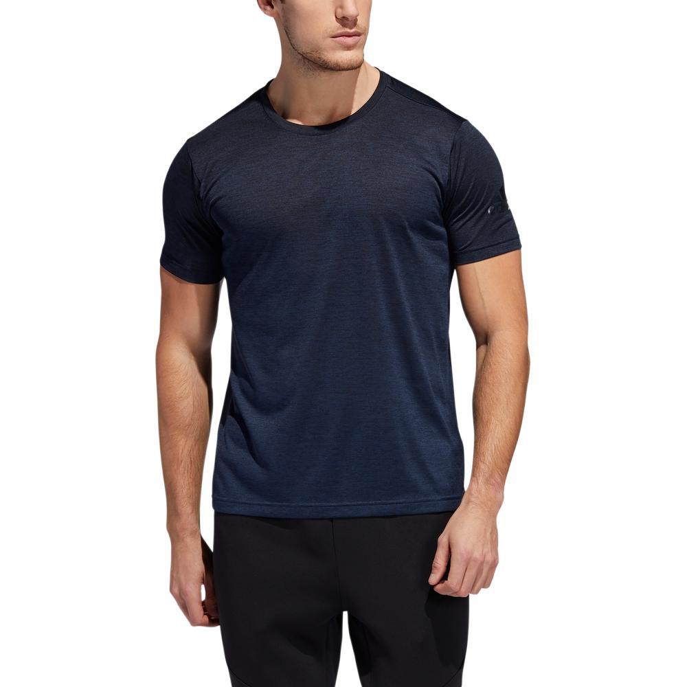 adidas Solid Color Comfortable Sports Crew Neck Short Sleeve T-Shirt Men Tops Legendary-Ink-Blue EC1089