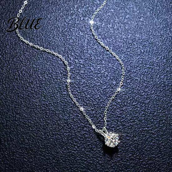 Lightweight Necklace Women Shimmering Rhinestone Pendant Adjustable Length Neck Jewelry
