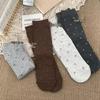 Korean Autumn Floral Ins Style Retro Slimming Socks