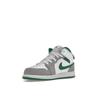 Air Jordan 1 Mid SE PS Grey Pine Green Kids Sneakers White Light-Smoke-Grey DC7249-103