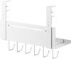 Yamazaki Smart Extendable Under-Desk Cable Tray, White, W37-60 x D13.5 x H26.3cm, with Hooks, Floating Storage for Cables and Routers, Product Number