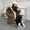 Detachable Large Fur Collar Down Quilted Jacket Women's New Winter Quilted Coat Thickens Waist Fur Pie Overcome