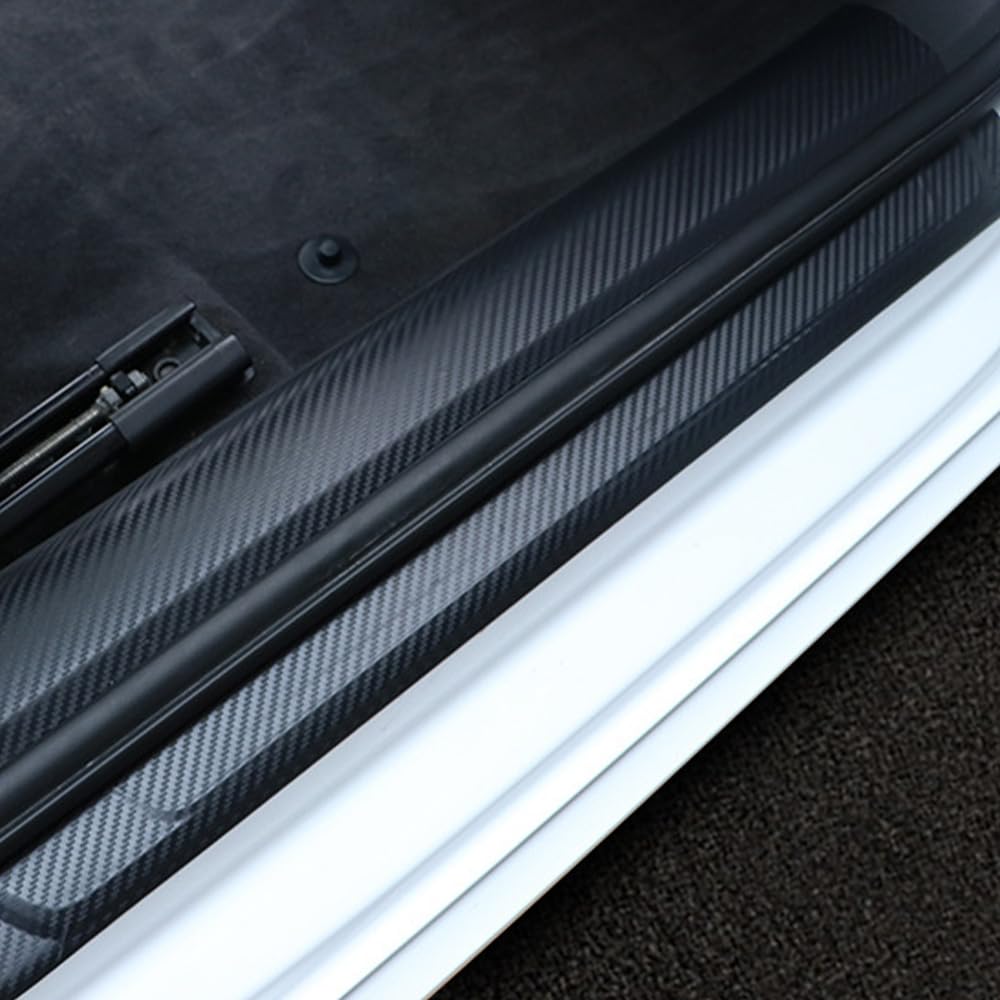 Protective Car Protective Side Step Protector Car Door Scratch Carbon Fiber Scratch Prevention Easy To Install and Use 5cm X Film, Film, Film,