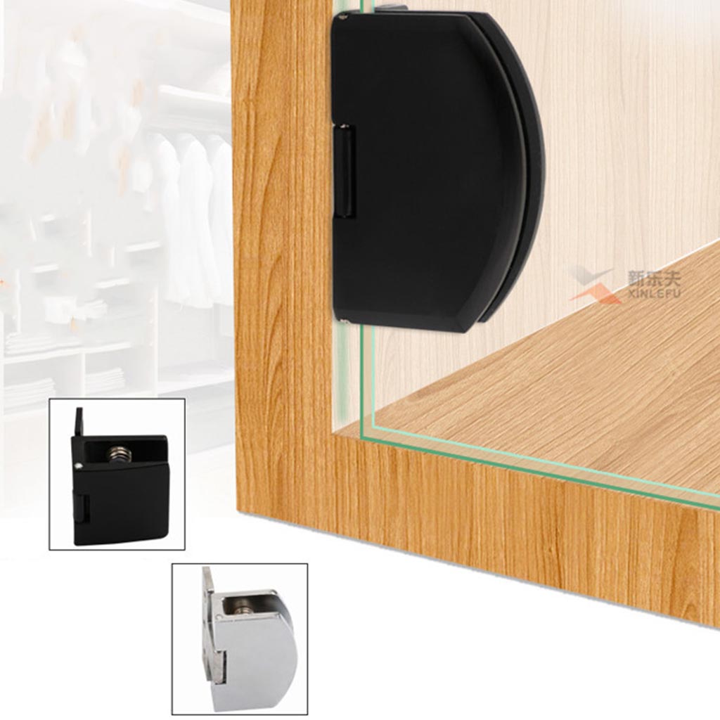 Glass Door Hinge Frameless Shower Door Hinges Stainless Steel Door Hardware Hinges for Glass Doors Display Wine Cabinets