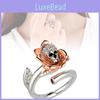Elegant Zircon Inlaid Copper Ring Trendy Lightning And Meteor Design For Men And Women