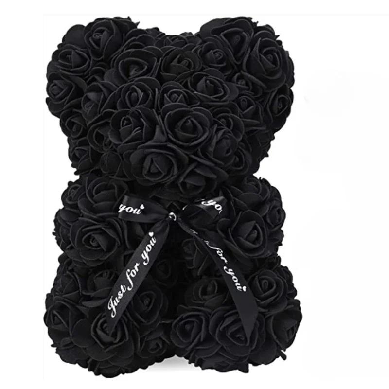 New Artificial Flower Eternal Rose Teddy Bear for Mom Mother's Day Birthday Valentine's Day Anniversary Gifts & Decorations