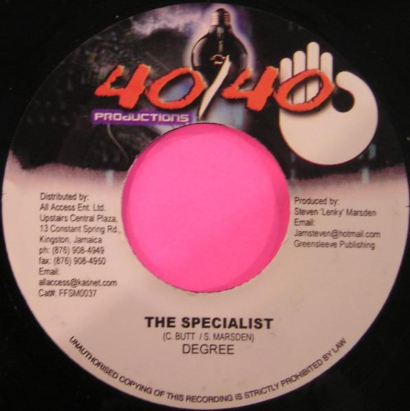 7inch Record GENERAL DEGREE - The Specialist FFSM0037 40/40 Productio 2003 Jamaica Reggae, Ska & Dub Used