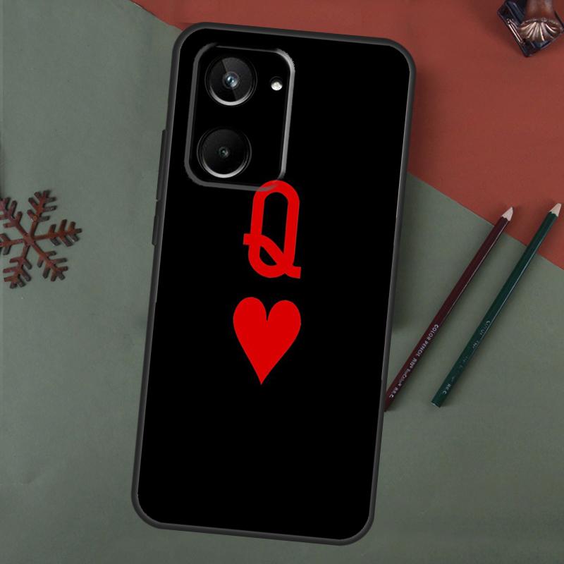 König Königin Paar Liebhaber Hülle Für Realme C61 C53 C55 C33 C63 C51 C65 C67 C71 C75 11 12 13 14 15 Pro Plus GT6 GT7 Pro