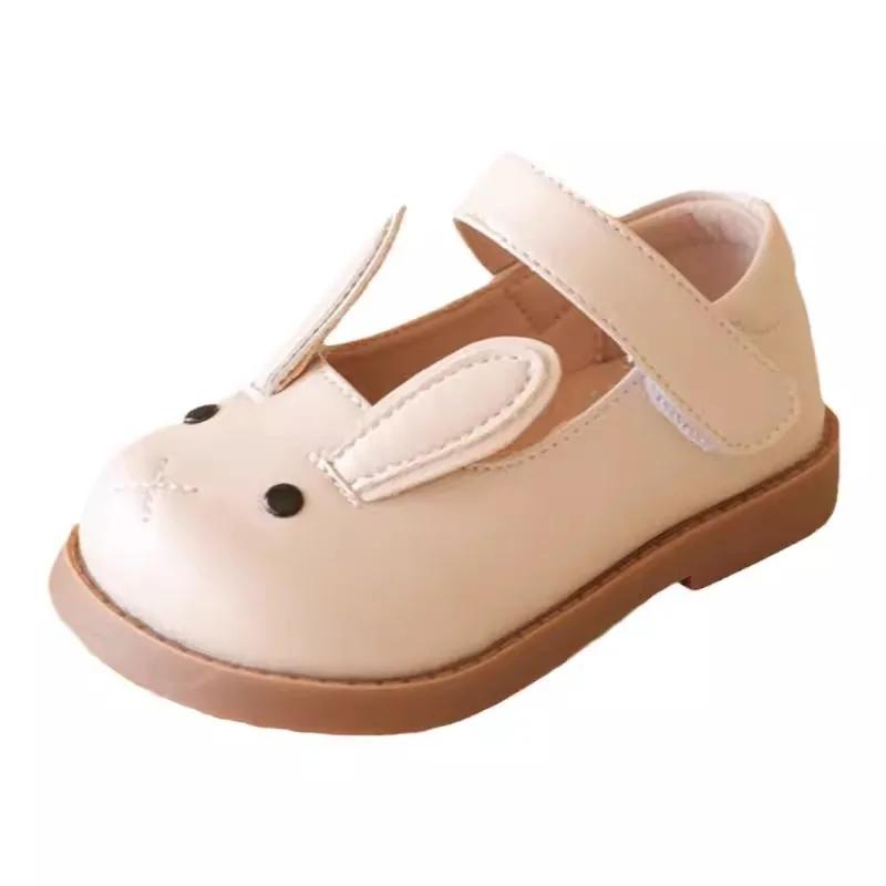 Mode Kinderschuhe Frühling Neue Babyschuhe Weichsohlige Mädchenschuhe Rutschfeste Kinder Freizeitschuhe Vielseitige Lederschuhe