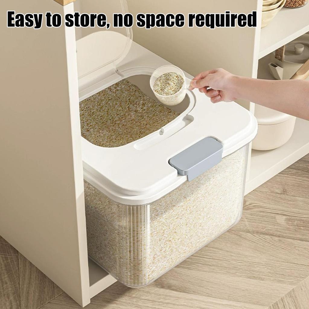 Airtight Dog Food Container Stackable Feed Bucket Cereal Barrels for Pantry Camping Outdoor Pet Feeding Farmhouse