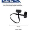 ZIMISI OBD2 Extension Cable, 16Pin Male to Female Flat Ribbon Extension Cord, Low Profile OBD2 Diagnostic Splitter for Scan Tool, GPS, and Code