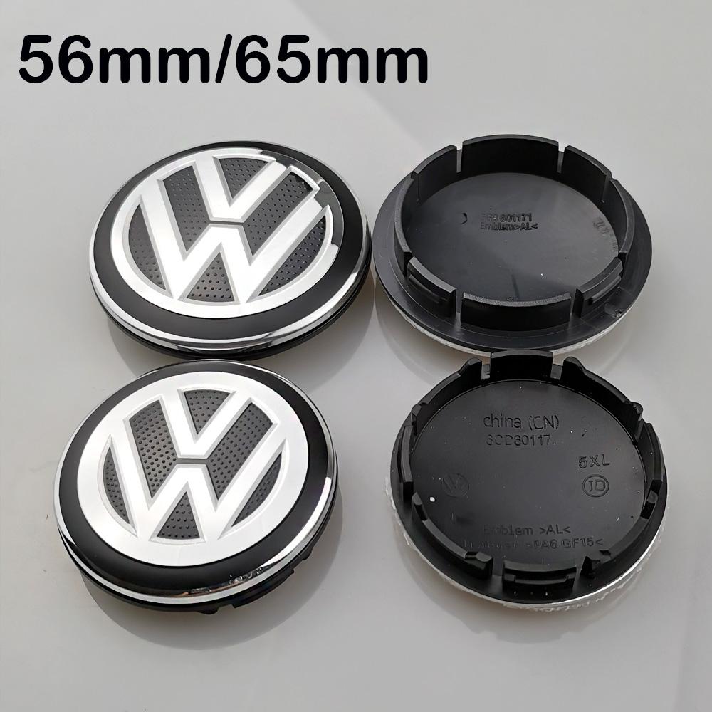 4 SZTUKI 55mm 65mm nakładka na środek felgi do modelarstwa samochodowego emblemat nakrętka piasty pasująca do VW Volkswagen Golf Sharan Passat Tiguan Akcesoria
