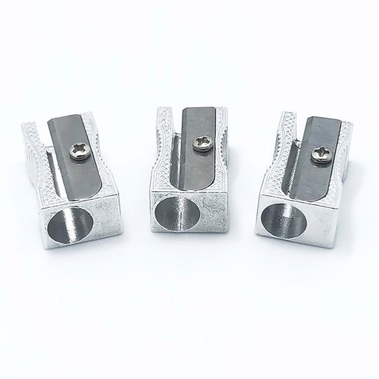 12Pcs Portable Pencil Sharpener Non-Slip Base Single Hole Compact Size Manual Hand Held Pen Sharpener School Stationery Gift