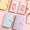 Cash Saving Binder Imitation Leather Clear PVC Pockets Tear-resistant Cash Holder for Bills Receipts Compact Money Organizer for Home Office Use