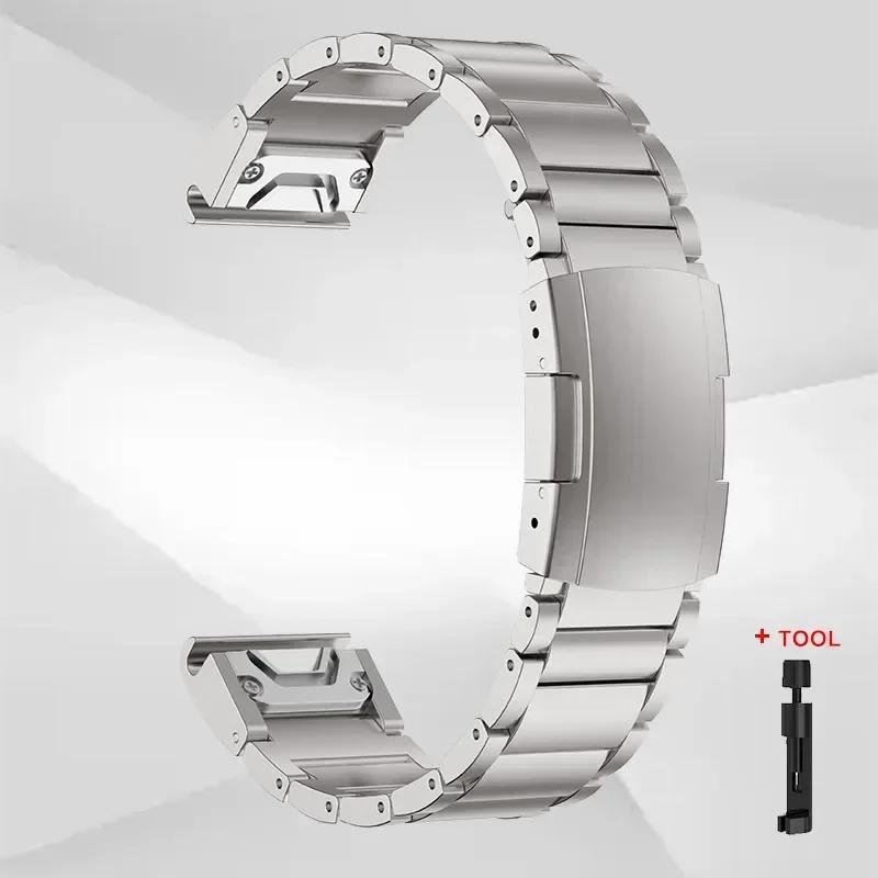 

Titanium Alloy Quick Fit Bracelet for Garmin 22mm 26mm Fenix 7X 6X 7 6 Descent MK1 MK2 Epix Gen 2 Strap Wristband Accessories 22mm