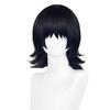 LAOBAO Cosplay Perücke, Schwarzes Haar, Mittellang, Kostümzubehör, Hitzebeständig, für Partys, Kostümfeste, Festivals, Veranstaltungen, Cosplay Perücke