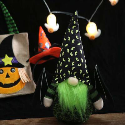 Funny Soft Halloween Gnomes Doll Cartoon Mini Dwarf Plush Doll Exquisite Handmade Faceless Doll Table Decoration