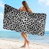 Leopard P-Print Microfiber Blanket Quick Drying Beach Towels Oversized Printing Super Absorbent Pool Towel Blanket