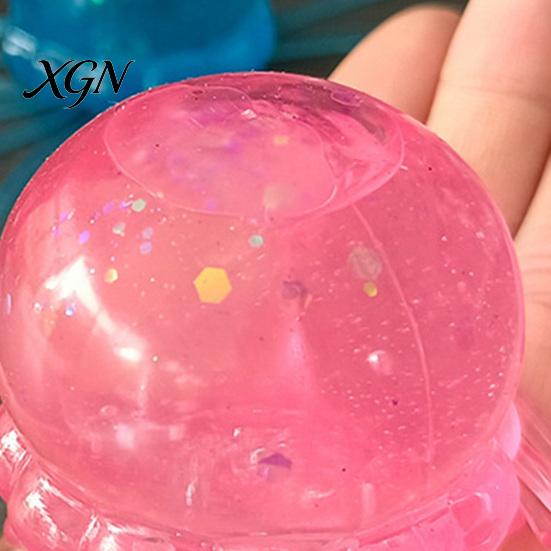 Stress Relief Gadget 1/2/3Pcs Simulation Jellyfish Squeeze Toy Clear Glitter Sea Animal Fidget Sensory Soft Ball