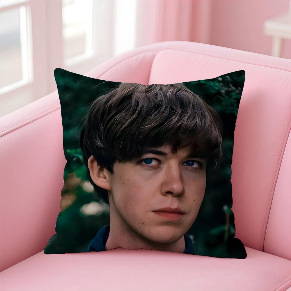 

AAlex Lawther Cushion Cover Pillow Case Soft Friendly Fabric Concealed Zipper 30X30cm