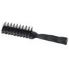 Cepillo de Ventilación Desenredante de Plástico Negro Profesional Peine Térmico Antiestático Antideslizante Duradero Costillas de Masaje Peine para el Cabello Salón